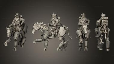 Military figurines Horse Inventor 1 3d model