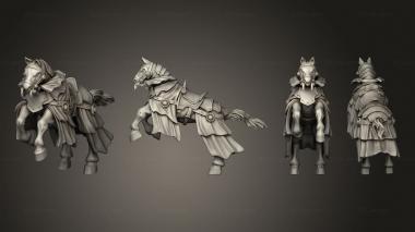 Military figurines Horse 01 3d model