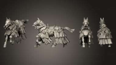Military figurines Horse 03 3d model