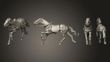 Military figurines Horse 07 3d model