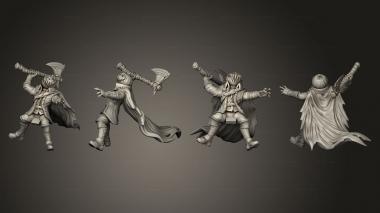 Military figurines Horseman 06 3d model