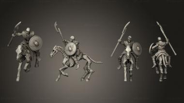 Military figurines Horsemen 1 Spear 3d model