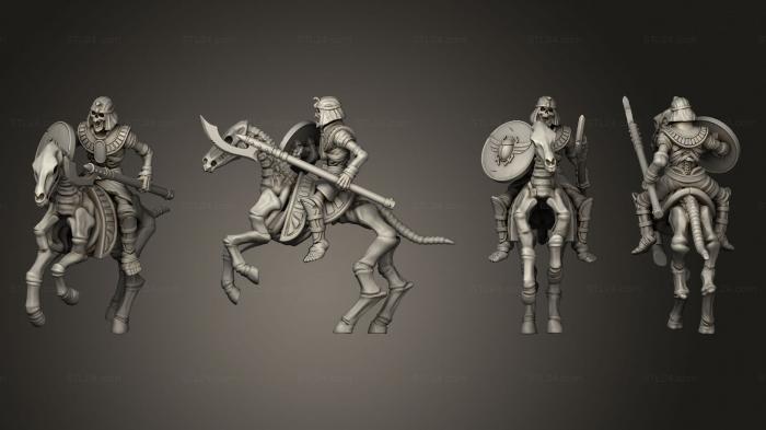Military figurines (Horsemen 3 Spear, STKW_7622) 3D models for cnc