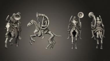 Military figurines Horsemen 5 Musician 3d model