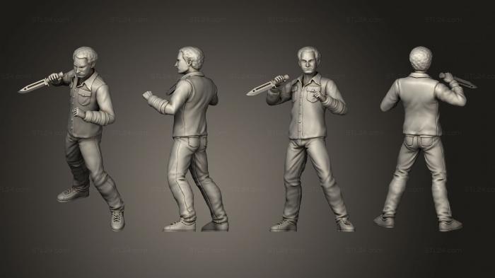 Military figurines (Howard and Rajesh Stuart Big Bang Theory, STKW_7633) 3D models for cnc