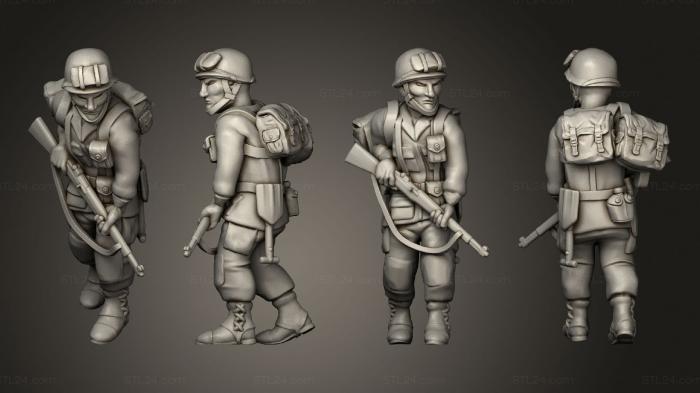 Military figurines (HQ paratrooper carrier, STKW_7640) 3D models for cnc