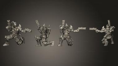 Military figurines hrowback Grull Hellbourne B 3d model
