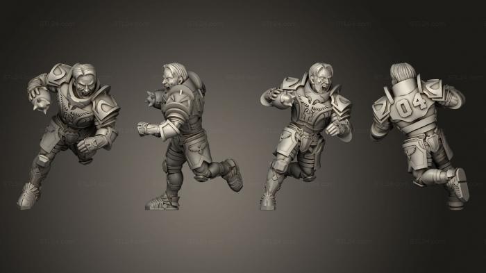 Military figurines (human 4, STKW_7695) 3D models for cnc