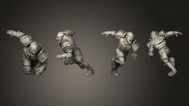Military figurines human 5 3d model