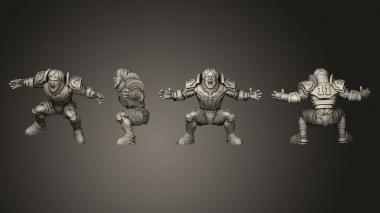 Military figurines human 10 3d model