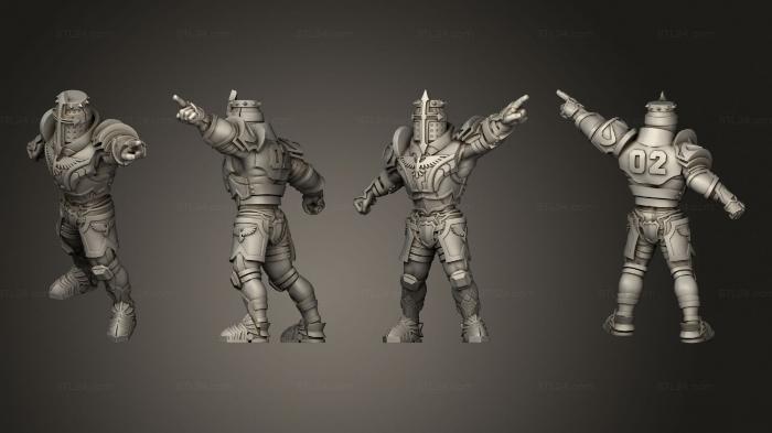 Military figurines (human 11, STKW_7702) 3D models for cnc