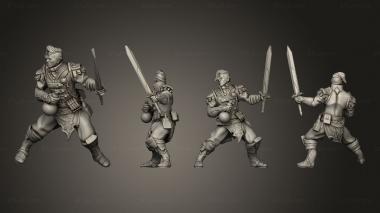 Military figurines human artificer sword Shard v 3 01 3d model