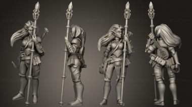 Military figurines Human Bard 1 3 3d model