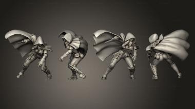Military figurines Human Female Rogue TITANS OF ADVENTURES 2 3d model