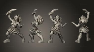 Military figurines Human Female Shaman 3d model