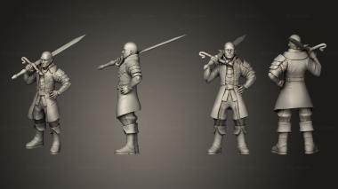 Military figurines Human Fighter 02 3d model