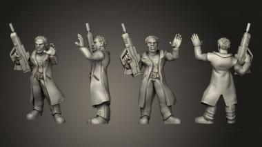 Military figurines Human Male Mage 3d model