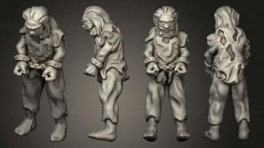 Military figurines Human Male Slave Standing 3d model