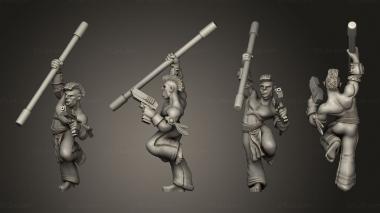 Military figurines Human Male Street Shaman 3d model