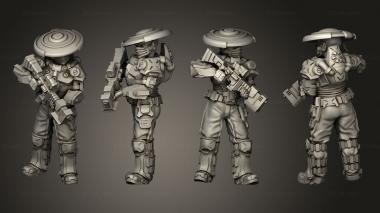 Military figurines Human mercenary 4 3d model
