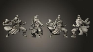 Military figurines human monk unarmed 3d model
