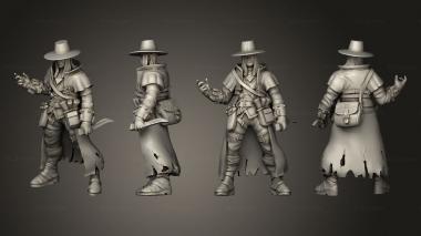 Military figurines Human Sorcerer 01 3d model