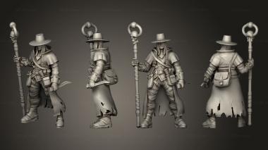 Military figurines Human Sorcerer 03 3d model