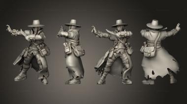 Military figurines Human Sorcerer 04 3d model