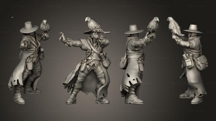 Military figurines (Human Sorcerer 05, STKW_7757) 3D models for cnc