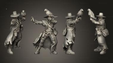 Military figurines Human Sorcerer 05 3d model