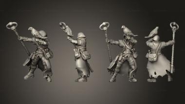Military figurines Human Sorcerer 06 3d model