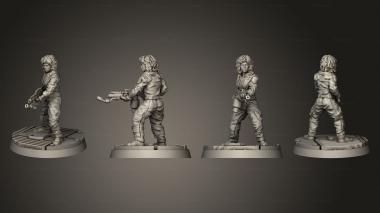 Military figurines HUMAN SPACE CREW LANNIE MISALOUCHE 3d model