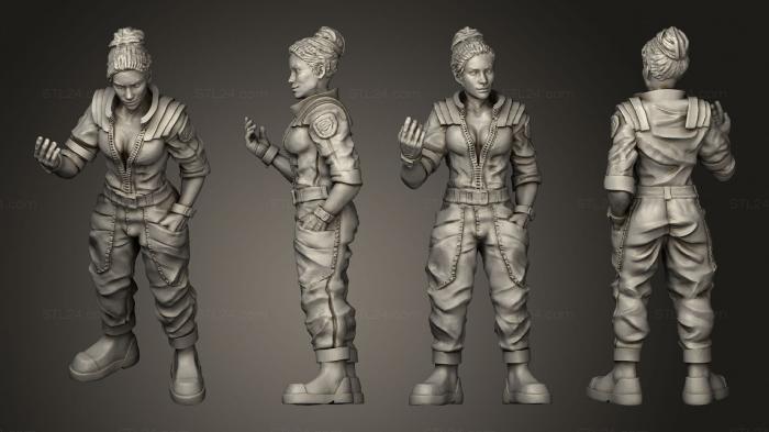 Military figurines (HUMAN SPACE CREW PAMPAM FLORES, STKW_7760) 3D models for cnc