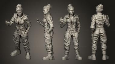 Military figurines HUMAN SPACE CREW PAMPAM FLORES 3d model