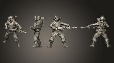 Military figurines HUMAN SPACE MARINE JAKE ROBERTS 2 3d model