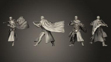 Military figurines Human Thief Attacking 3d model