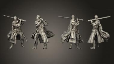 Military figurines Human Thief Sword 3d model