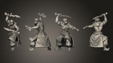 Military figurines Human Thug 3d model