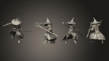 Military figurines Human Wizard pistol v 3 3d model