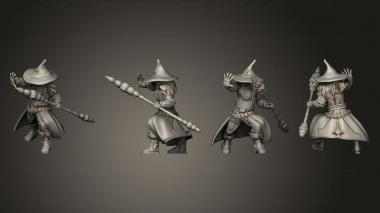 Military figurines Human Wizard 3d model