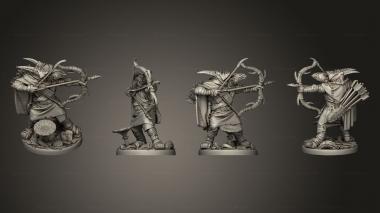 Military figurines Hunter 01 3d model