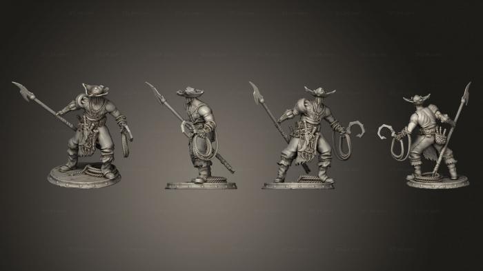 Military figurines (Hunter 02, STKW_7778) 3D models for cnc