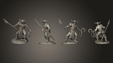 Military figurines Hunter 02 3d model