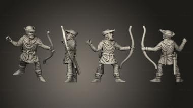 Military figurines Hunter 07 3d model