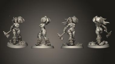 Military figurines Huntress Lenna Pinup 3d model
