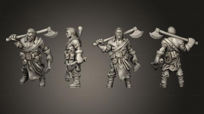 Military figurines (Huntsmen, STKW_7789) 3D models for cnc
