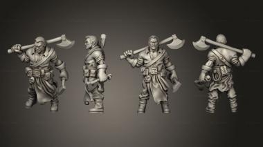 Military figurines Huntsmen 3d model