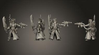 Military figurines Hweapons pistolblade 3d model