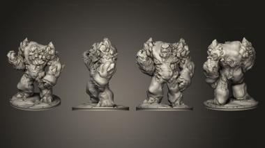 Military figurines Ice Elemental Based 3d model