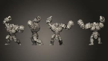 Military figurines Ice Golem Attack Large 3d model